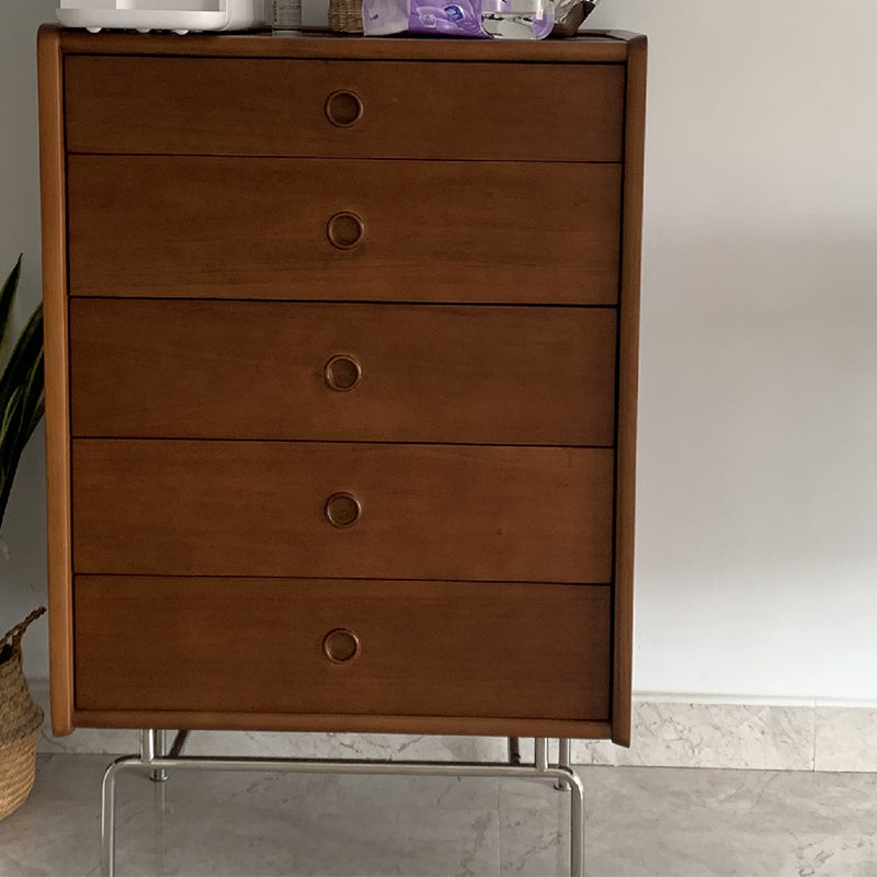 Ultra-Modern Double Dresser Pine Storage Chest Dresser for Bedroom