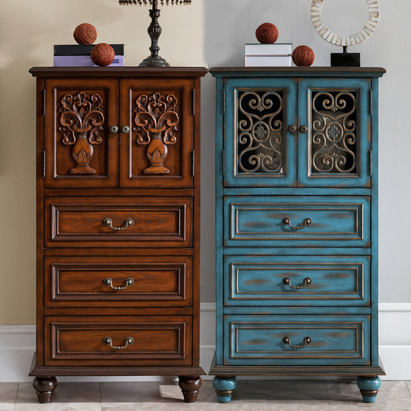 15.6-inch Width Solid Wood Storage Chest Traditional Dresser