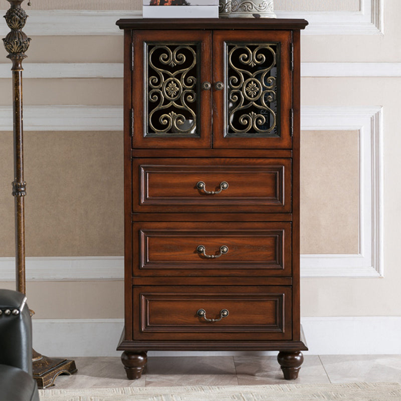 15.6-inch Width Solid Wood Storage Chest Traditional Dresser