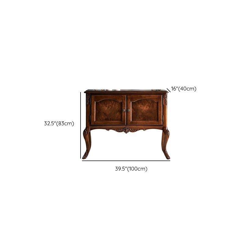 Mid-Century Modern Wood Console Table Rectangle Console Sofa Table for Hall