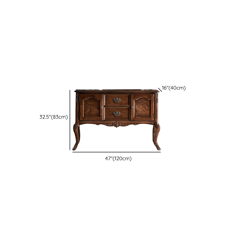 Mid-Century Modern Wood Console Table Rectangle Console Sofa Table for Hall