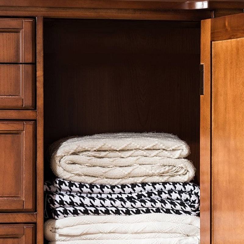 Mid-Century Modern Cabinet/Chest with Drawers and Legs in Solid Wood