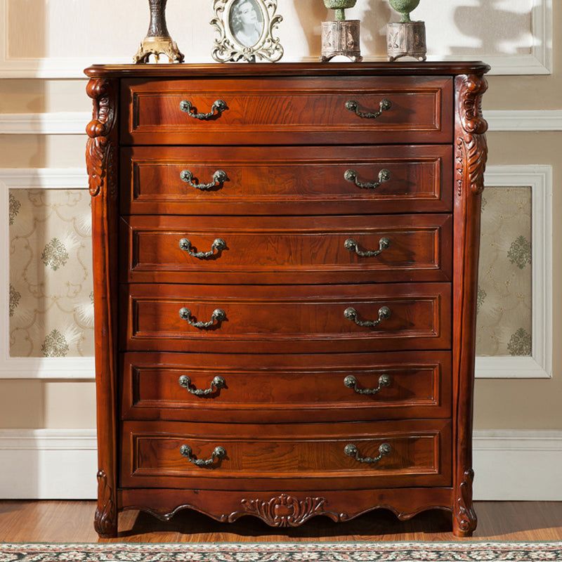 Mid-Century Modern Cabinet/Chest with Drawers and Legs in Solid Wood