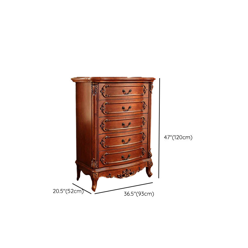 Mid-Century Modern Cabinet/Chest with Drawers and Legs in Solid Wood