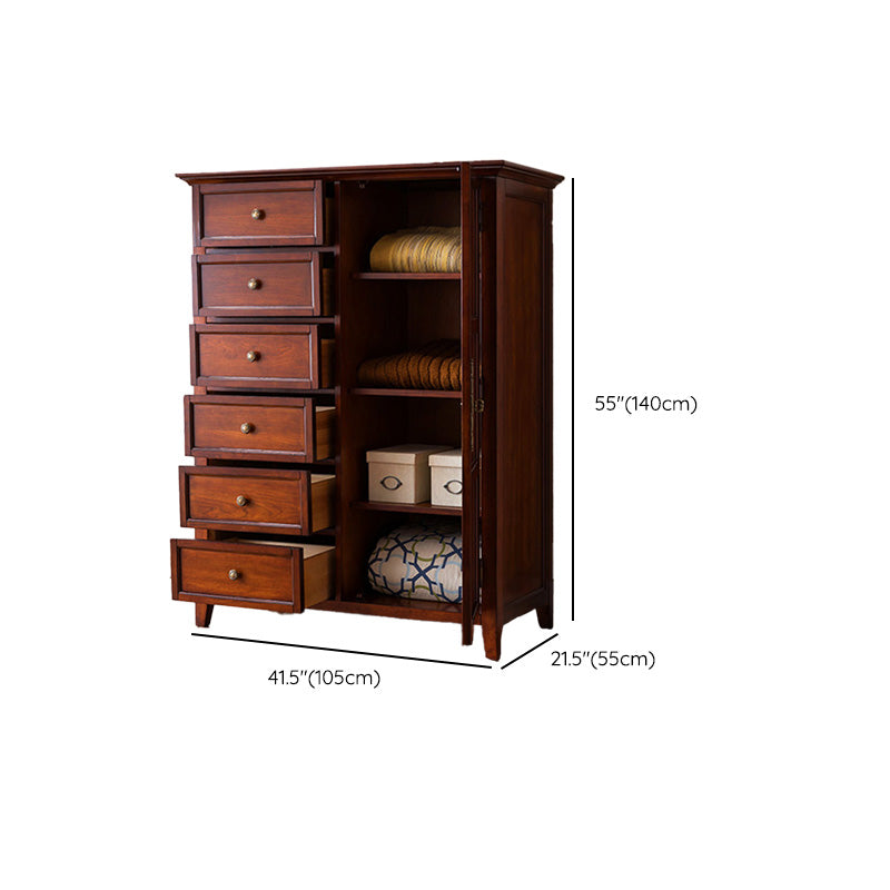 Mid-Century Modern Cabinet/Chest with Drawers and Legs in Solid Wood