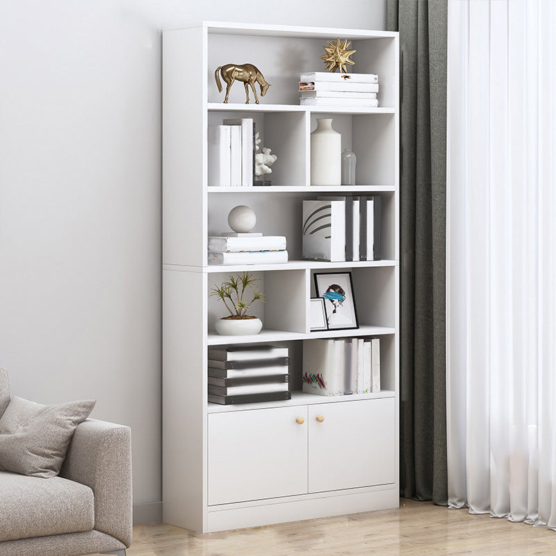 Contemporary Accent Cabinet with Wooden Shelves Rectangle Cabinet