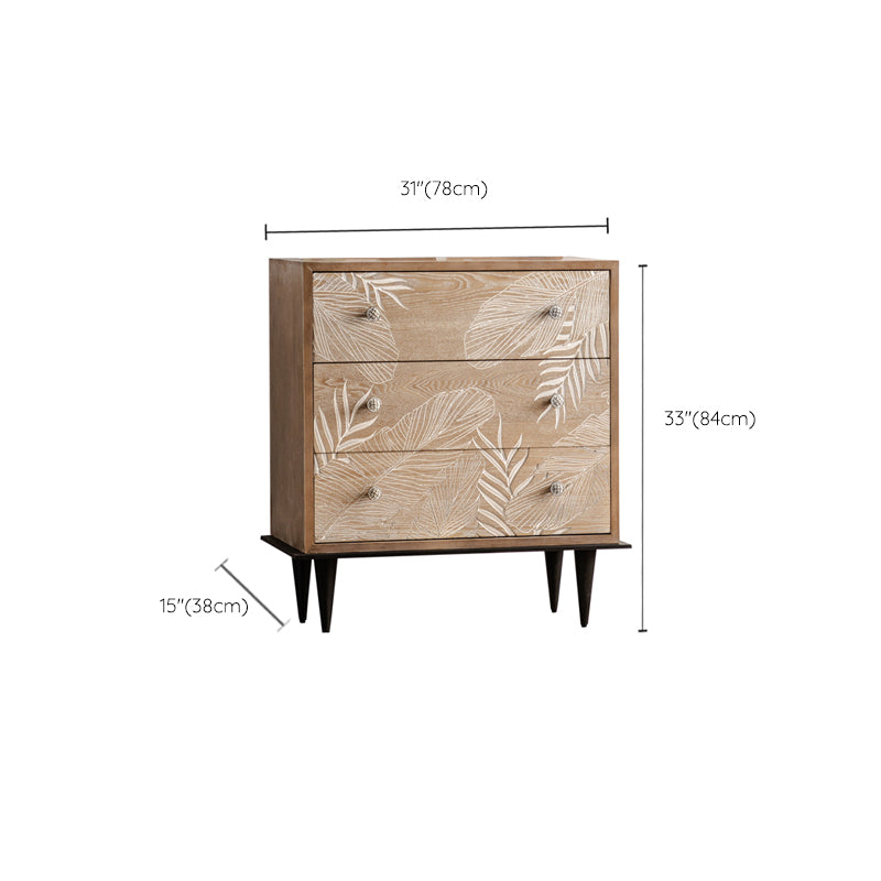 Modern Standard Storage Cabinet Solid Wood Cabinet with Drawer