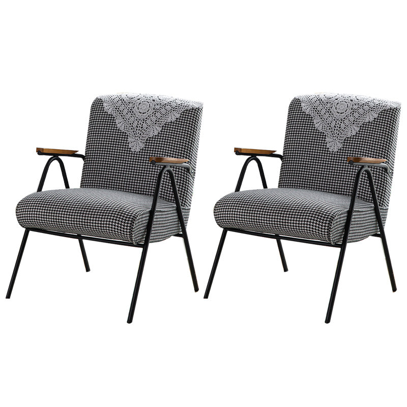 Mid-Century Modern Arm Chair Living Room Arms Included Square Arms Accent Chair