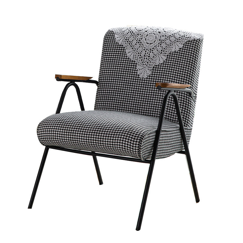 Mid-Century Modern Arm Chair Living Room Arms Included Square Arms Accent Chair