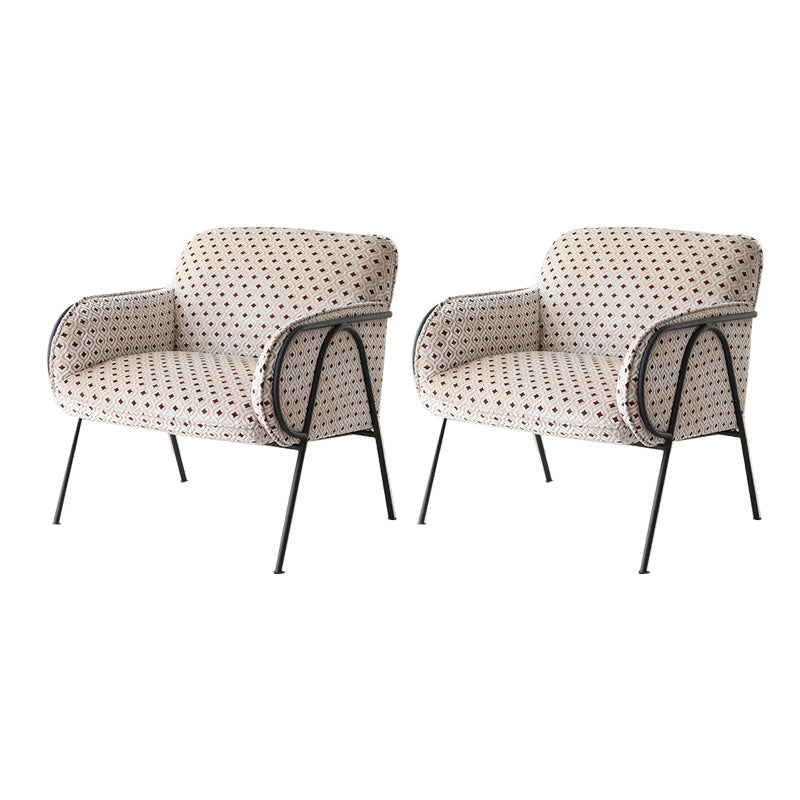 Mid-Century Modern Arm Chair Living Room Arms Included Square Arms Accent Chair