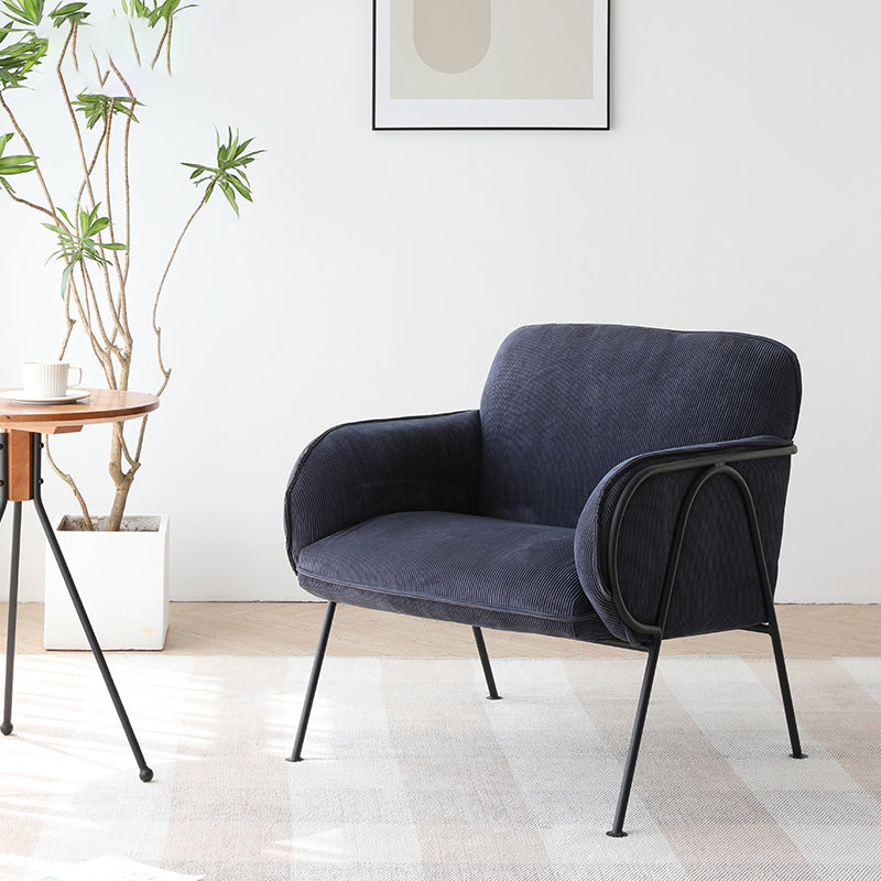 Mid-Century Modern Arm Chair Living Room Arms Included Square Arms Accent Chair