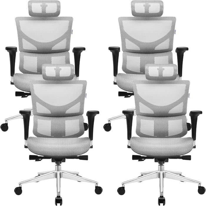 Modern Removable Arms Swivel Chair Adjustable Seat Height Office Chair with Wheels