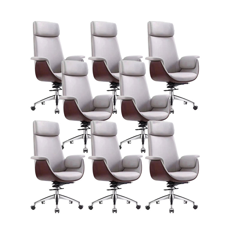 Modern Executive Chair Adjustable Back Height Office Chair with Wheels