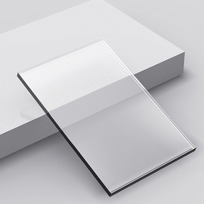 Acrylic Standard Bookshelf Glam Closed Back Bookcase with Shelves