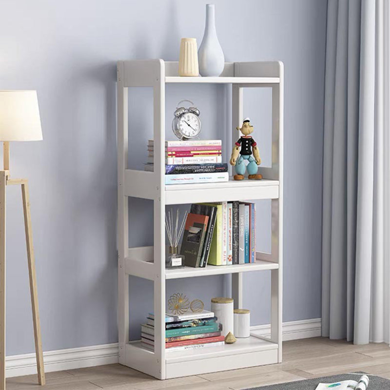 Modern Style Standard Bookshelf Wooden Open Back Bookcase with Shelves