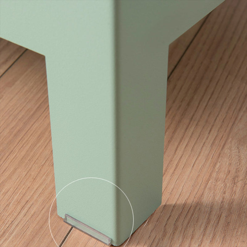 Metal Contemporary Bookcase Standard Closed Back Bookshelf with Shelves