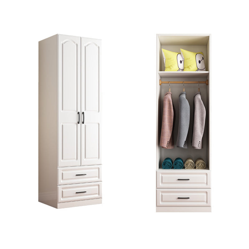 Wooden Wardrobe Closet with Drawer Contemporary Wardrobe Armoire