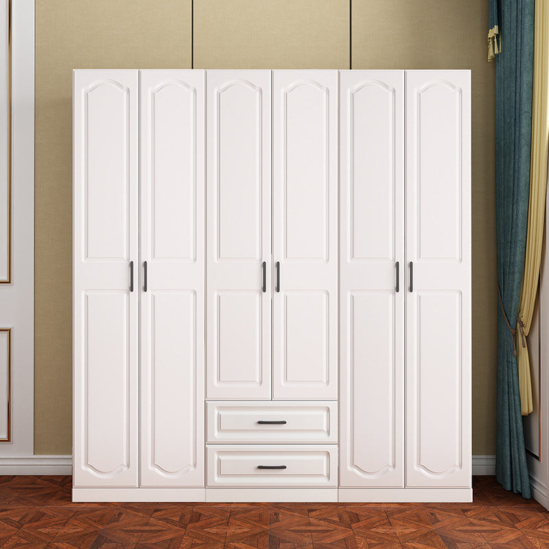 Wooden Wardrobe Closet with Drawer Contemporary Wardrobe Armoire