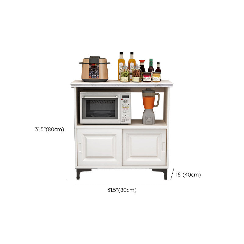 Marble Kitchen Island Table Rectangular Home Dining Prep Table