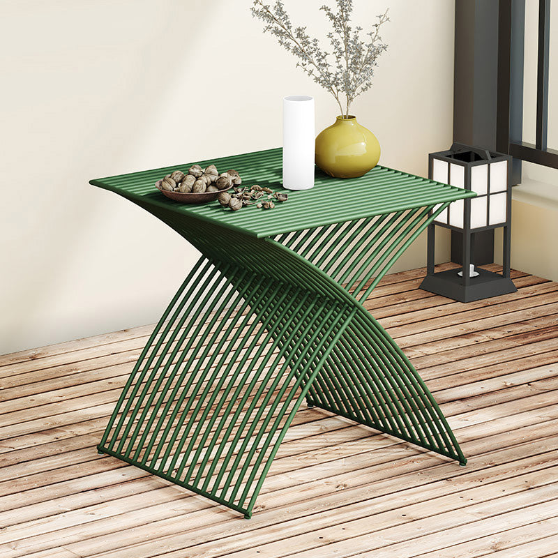 Industrial Metal Dining Set No Natural Variation Water Resistant Dining Table