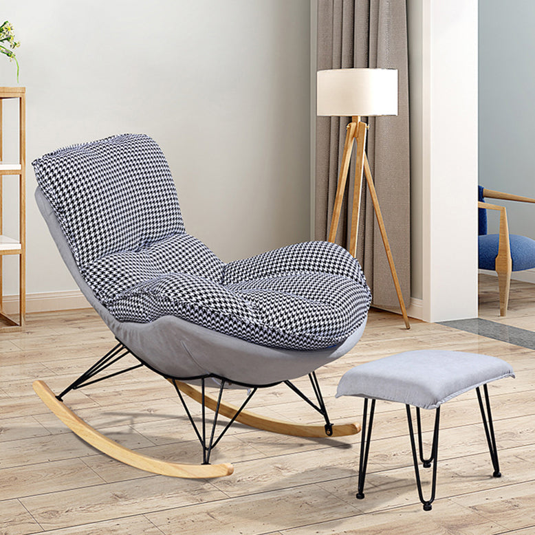 Home Nursery Rocking Chair Modern Simple Style Sofa Rocking Chair