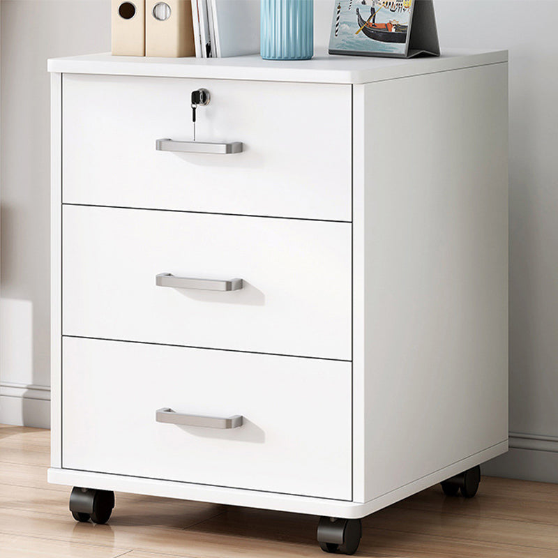 Locking File Cabinet Wood Modern Vertical File Cabinet with Drawers