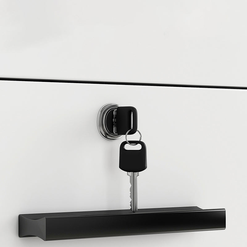 Locking File Cabinet Wood Modern Vertical File Cabinet with Drawers