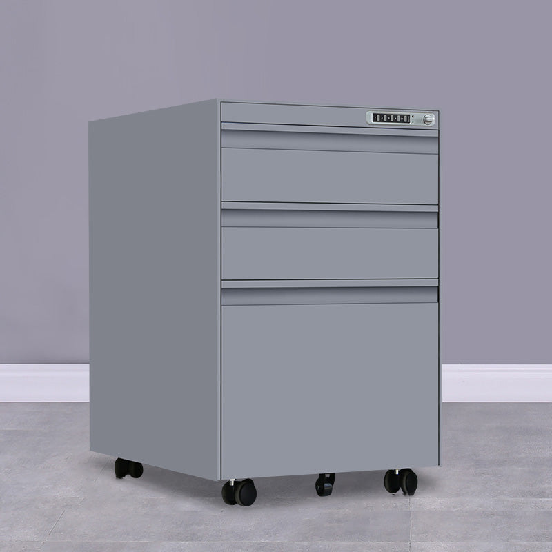 Contemporary File Cabinets Steel Frame File Pedestal with Lock Office