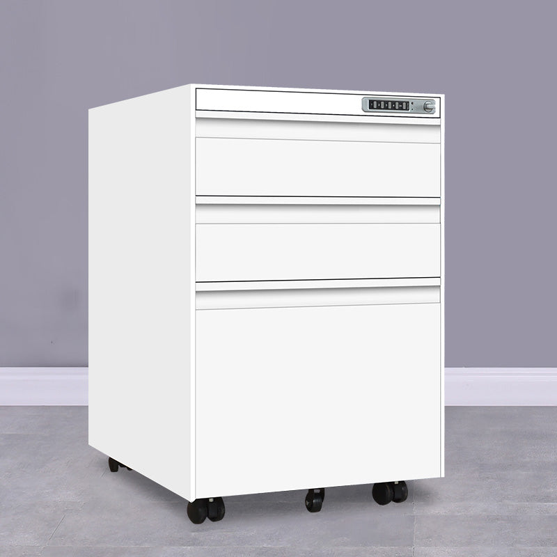 Contemporary File Cabinets Steel Frame File Pedestal with Lock Office