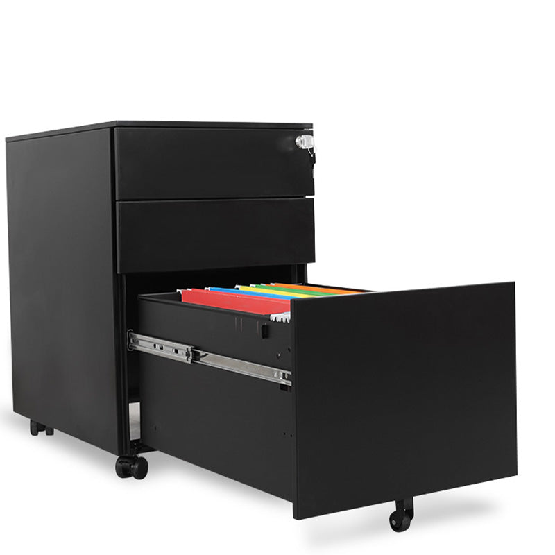 Contemporary File Cabinets Steel Frame File Pedestal with Lock Office