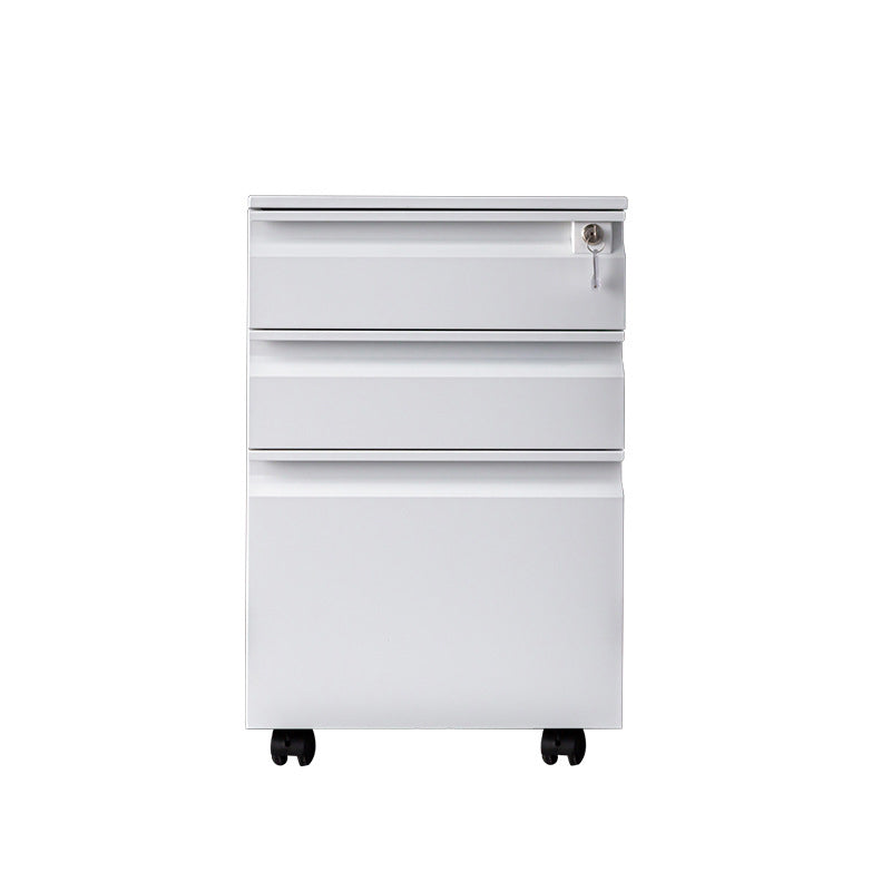 Modern Metal Cabinet Locking Drawers File Cabinet with Castors