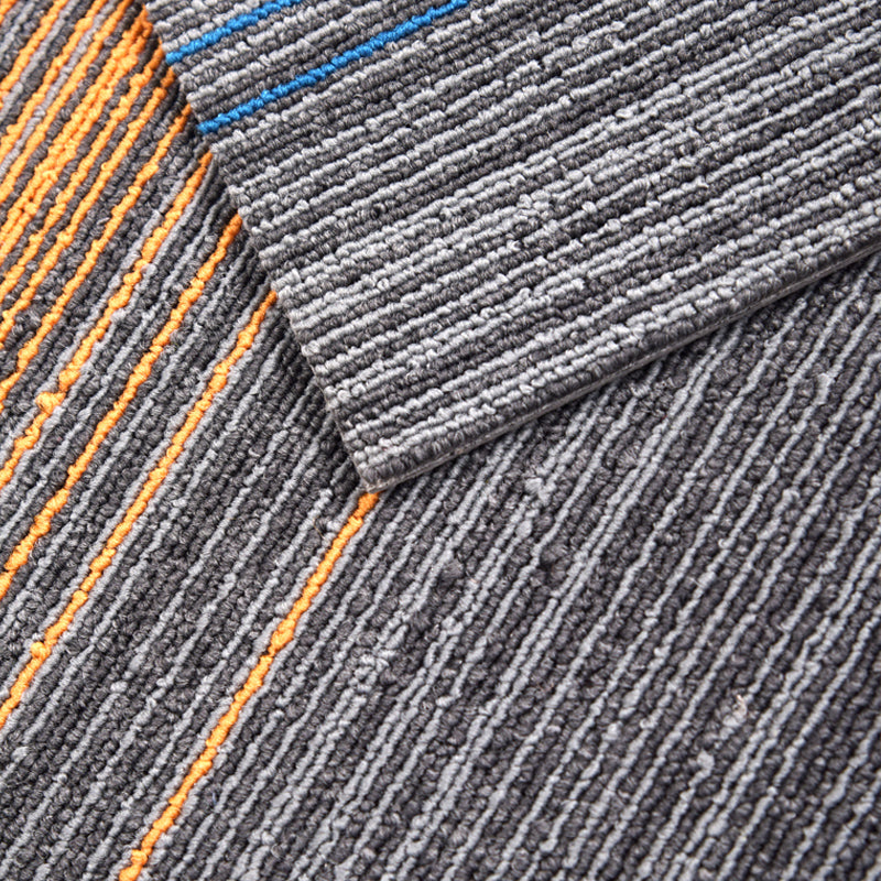 Carpet Tile Non-Skid Fade Resistant Gradient Loose Lay Carpet Tiles Living Room