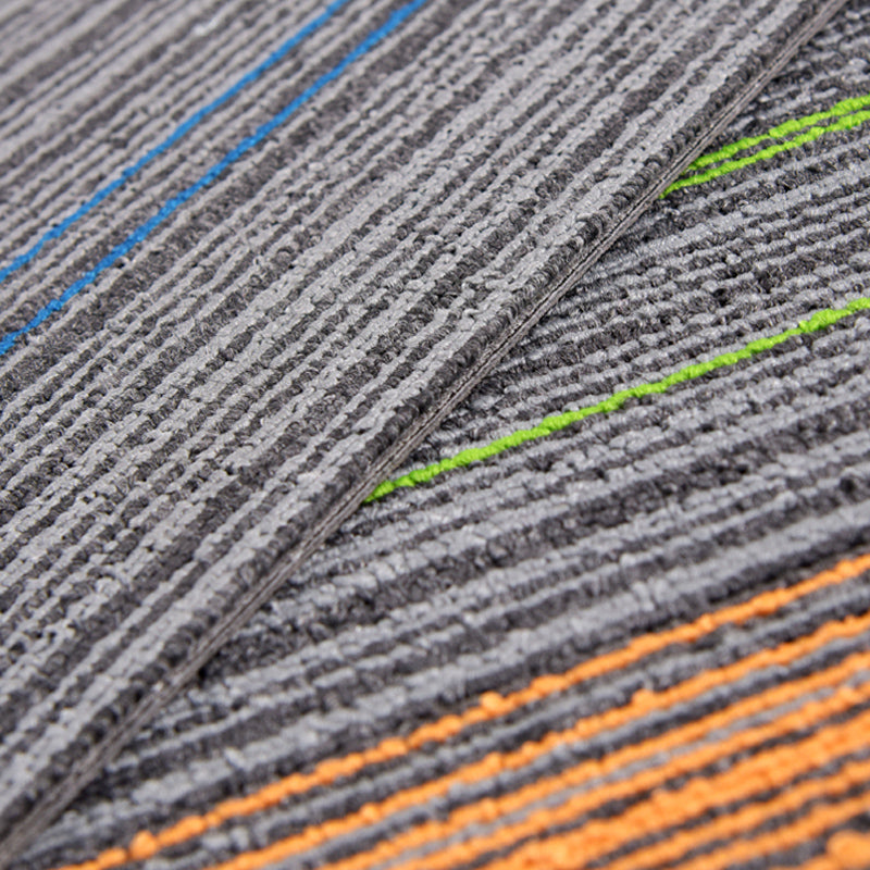 Carpet Tile Non-Skid Fade Resistant Gradient Loose Lay Carpet Tiles Living Room