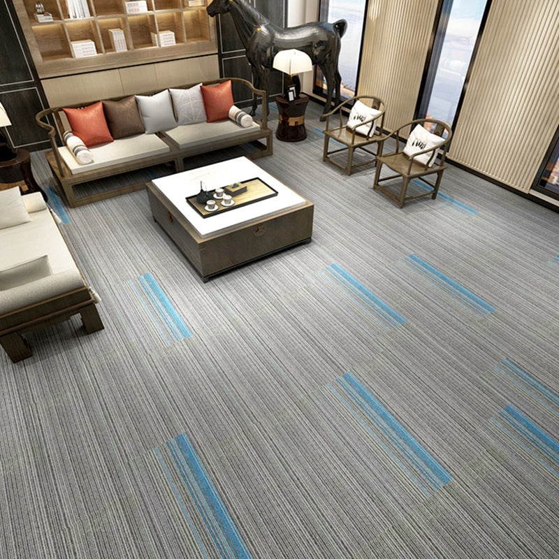 Carpet Tile Non-Skid Fade Resistant Gradient Loose Lay Carpet Tiles Living Room