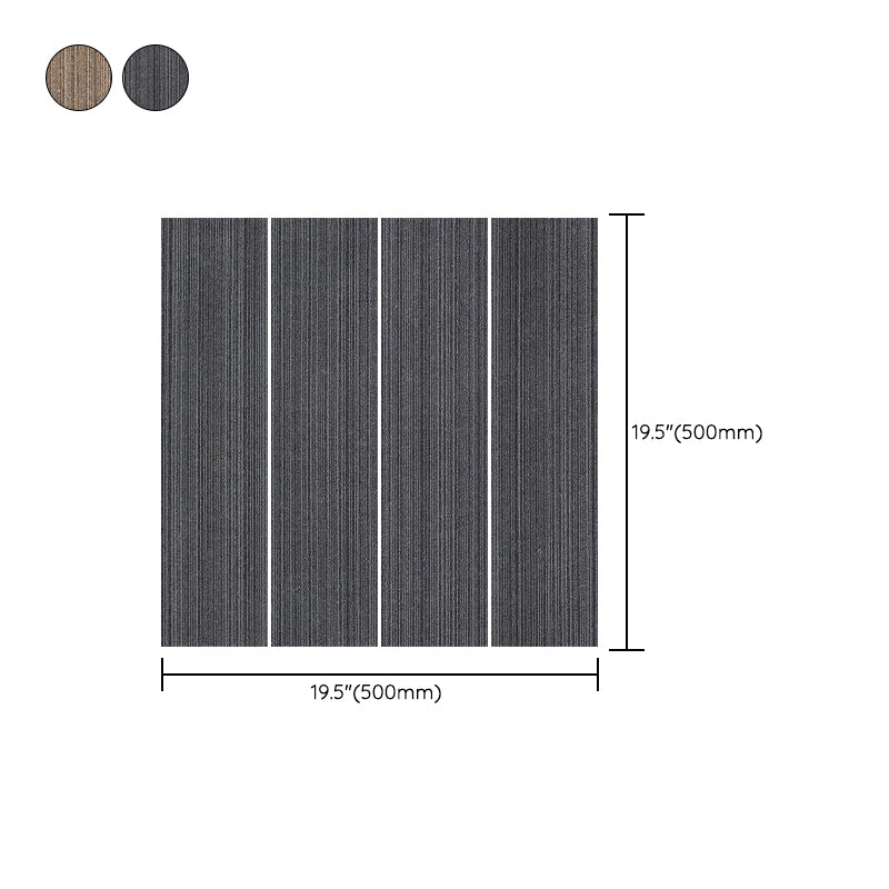 Carpet Tile Non-Skid Fade Resistant Gradient Loose Lay Carpet Tiles Living Room