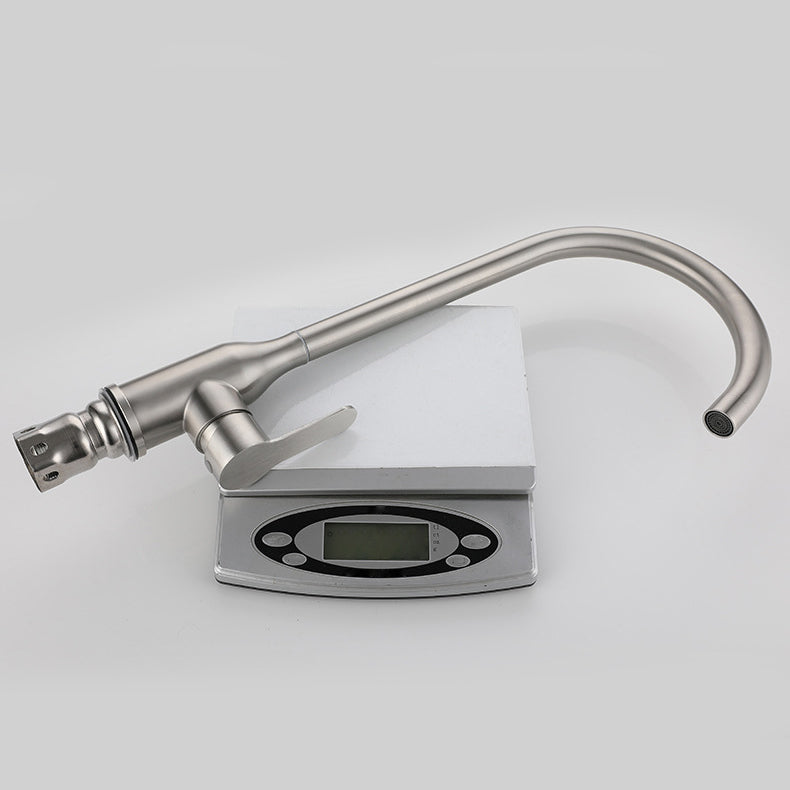 Contemporary Pull down Single Handle Standard Kitchen Faucet High Arch Water Filler