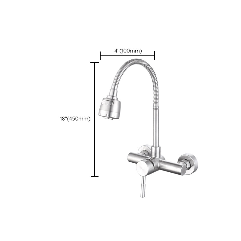 Modern Faucet 1-Handle 2-Hole Single Level Low Profile Pot Filler Faucet