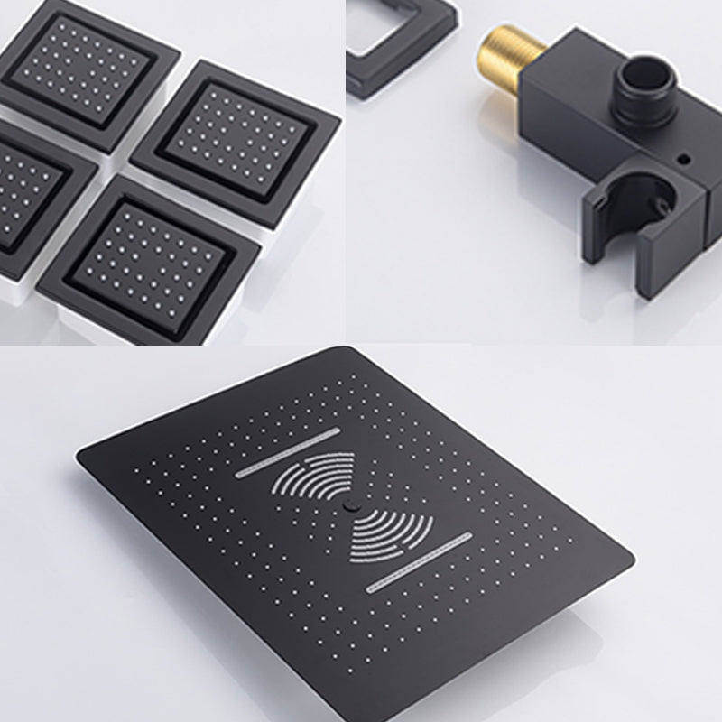 Shower Set All Copper into The Wall Concealed Digital Display Shower Set