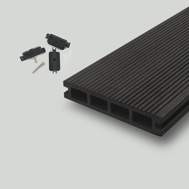 Modern Outdoor Deck Plank Striped Pattern Waterproof Slip Resistant Floor Board