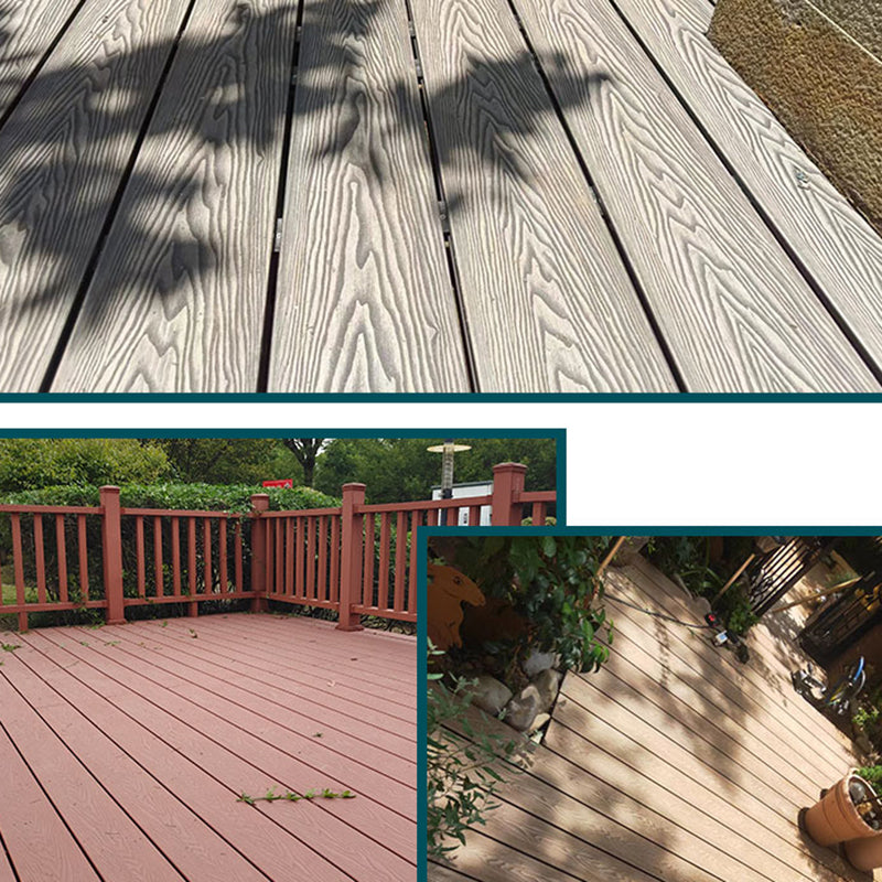 Deck Plank Wooden Waterproof Snapping Embossed Decking Tiles