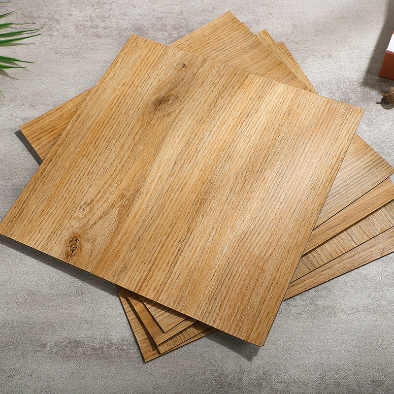 Modern Vinyl Floor Planks Peel and Stick Wood Look Vinyl Plank for Living Spaces