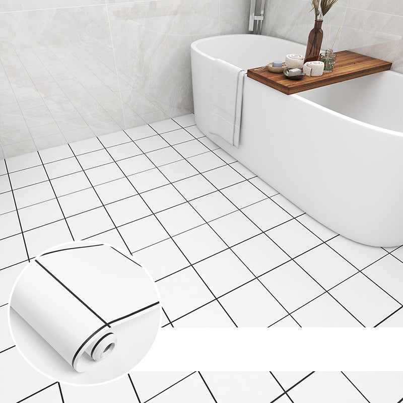 Modern PVC Flooring Lattice Printed Peel and Stick Vinyl Floor Planks