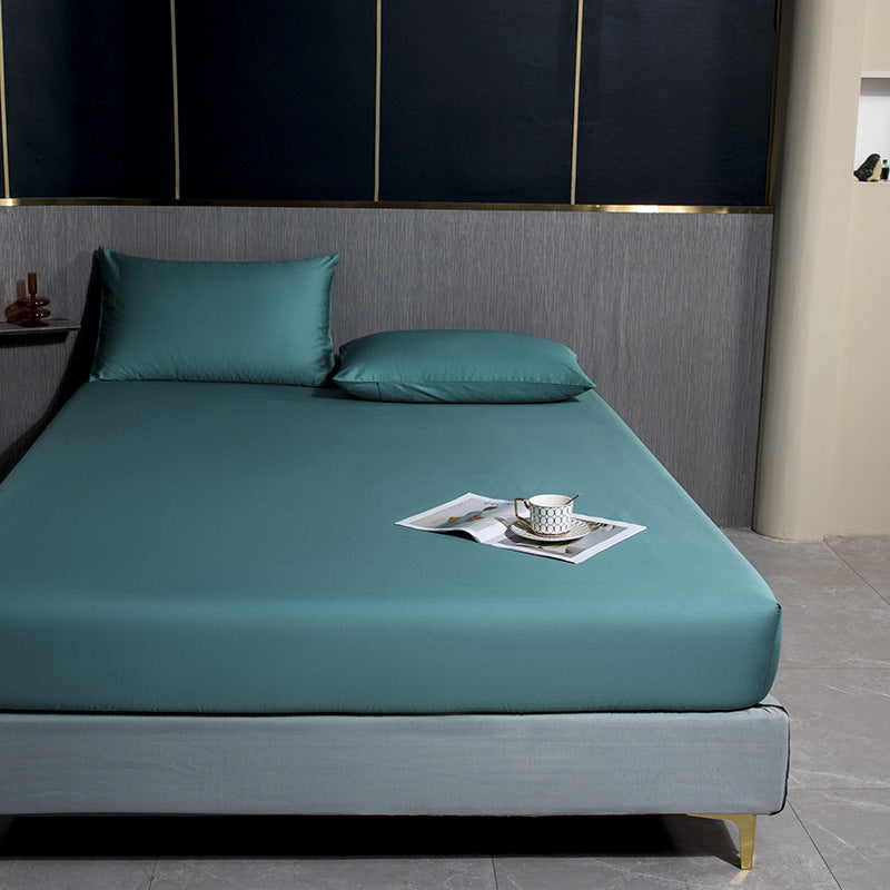 Sateen Weave Sheet Whole Colored Soft Breathable Fitted Sheet