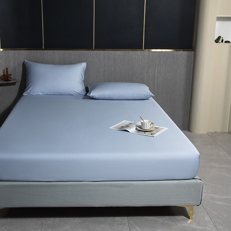 Sateen Weave Sheet Whole Colored Soft Breathable Fitted Sheet