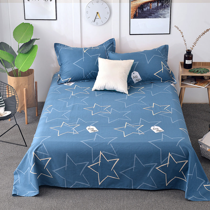 Cotton Bed Sheet Printing Breathable Non-Pilling Fade Resistant 1 Piece Sheet