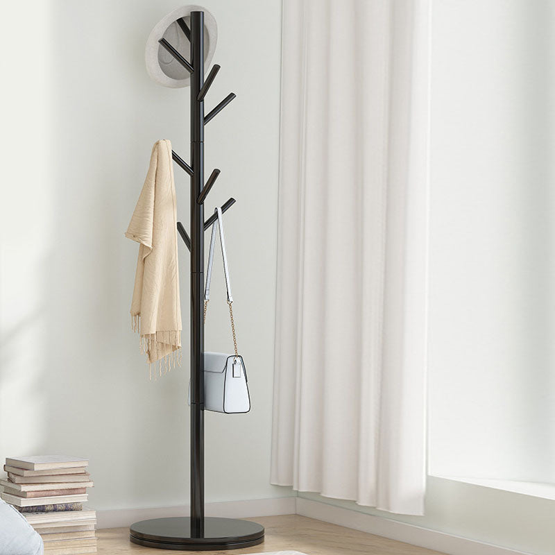 Wooden Entry Coat Rack Modern Style Simple Household Floor Coat Rack