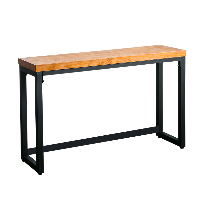 Mid-Century Modern Wood Accent Table Rectangle Console Sofa Table for Hall