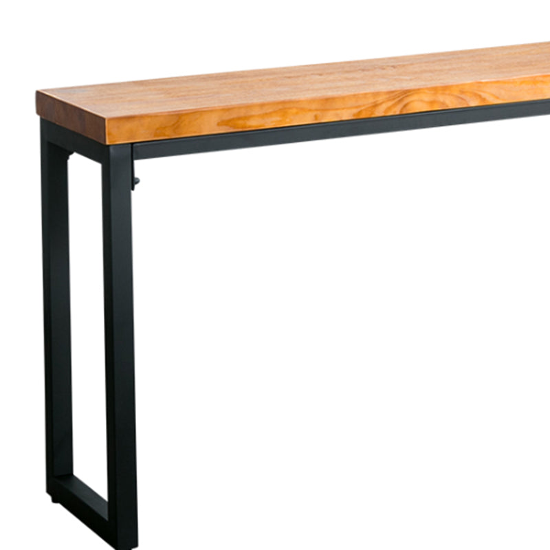 Mid-Century Modern Wood Accent Table Rectangle Console Sofa Table for Hall