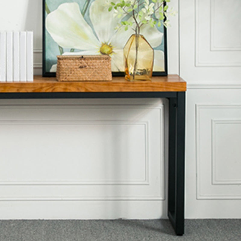 Mid-Century Modern Wood Accent Table Rectangle Console Sofa Table for Hall