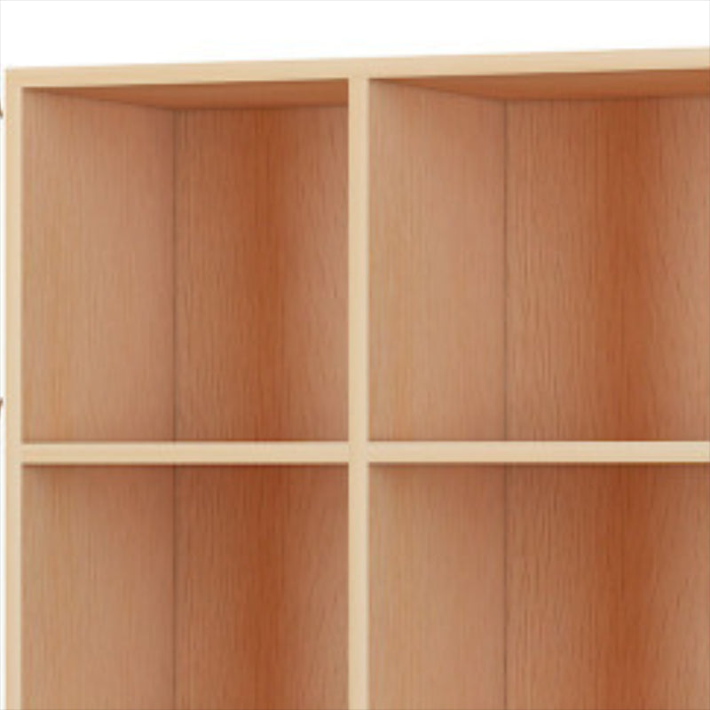 Closed Back Standard Bookcase Contemporary Engineered Wood Bookshelf